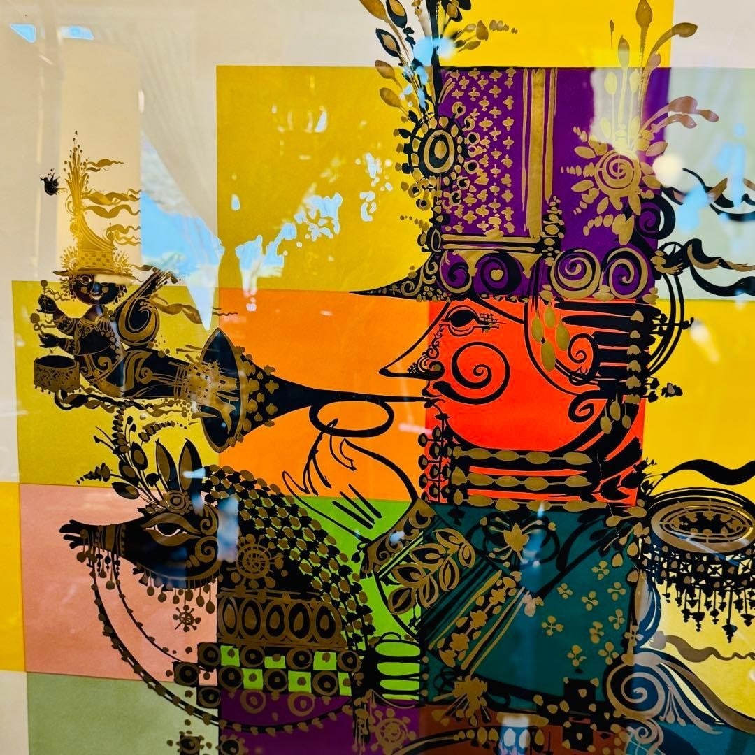 Art Bjrn Wiinblad 1968 A.B.C. Teatret Original Poster Signed Twice Denmark - 3