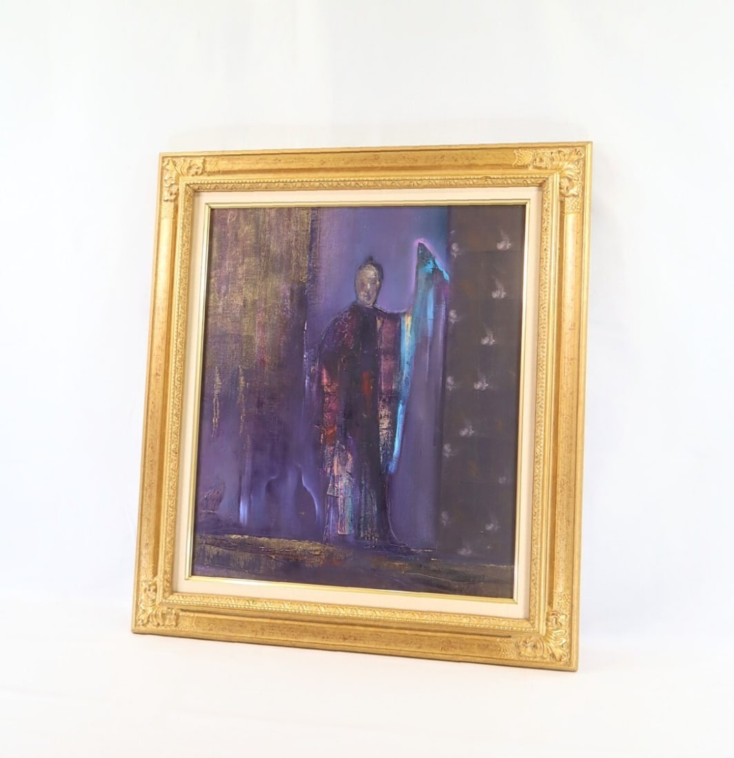 France Lucila Viso Original Oil Painting LE PREFERE Signed 1998 F10 Argentina - 2