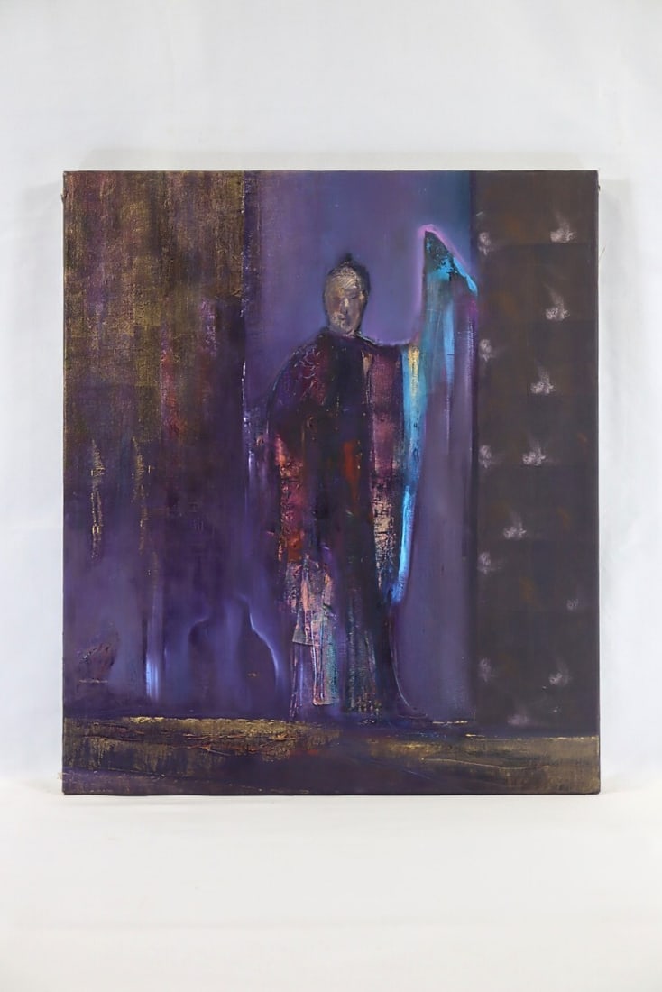 France Lucila Viso Original Oil Painting LE PREFERE Signed 1998 F10 Argentina - 4