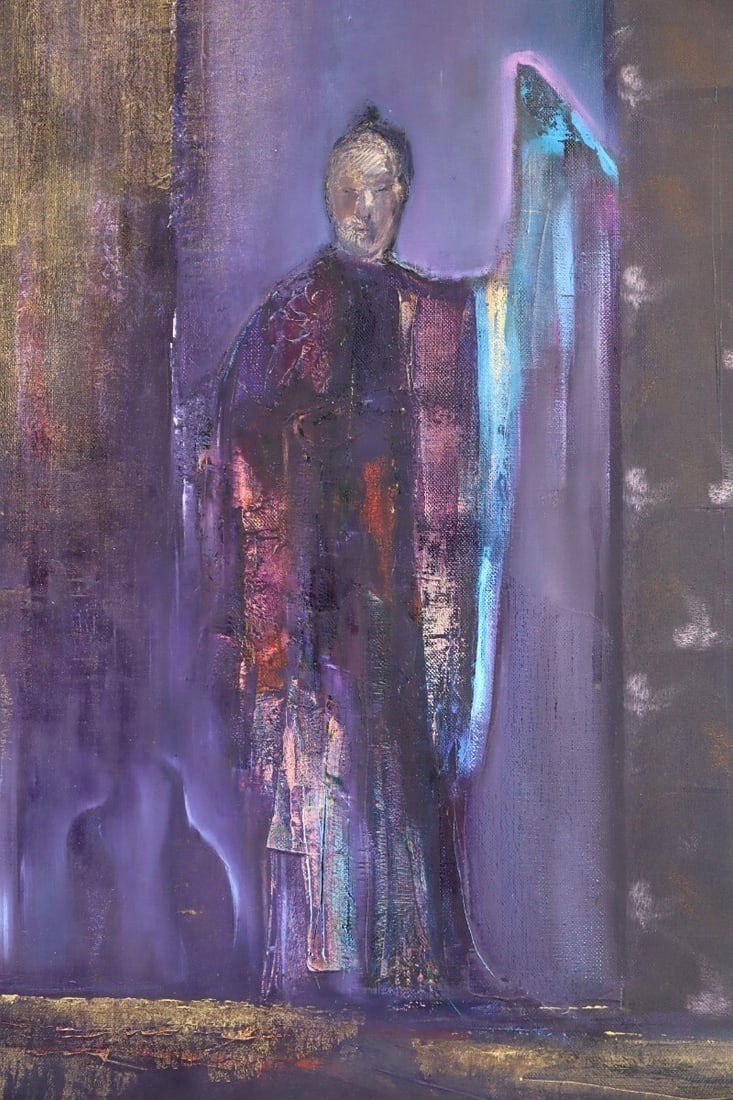 France Lucila Viso Original Oil Painting LE PREFERE Signed 1998 F10 Argentina - 5