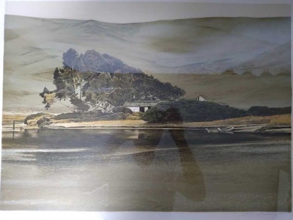 64x46cm Marv Corning "Green River" Limited Edition Lithograph Signed 236/ 300 - 4