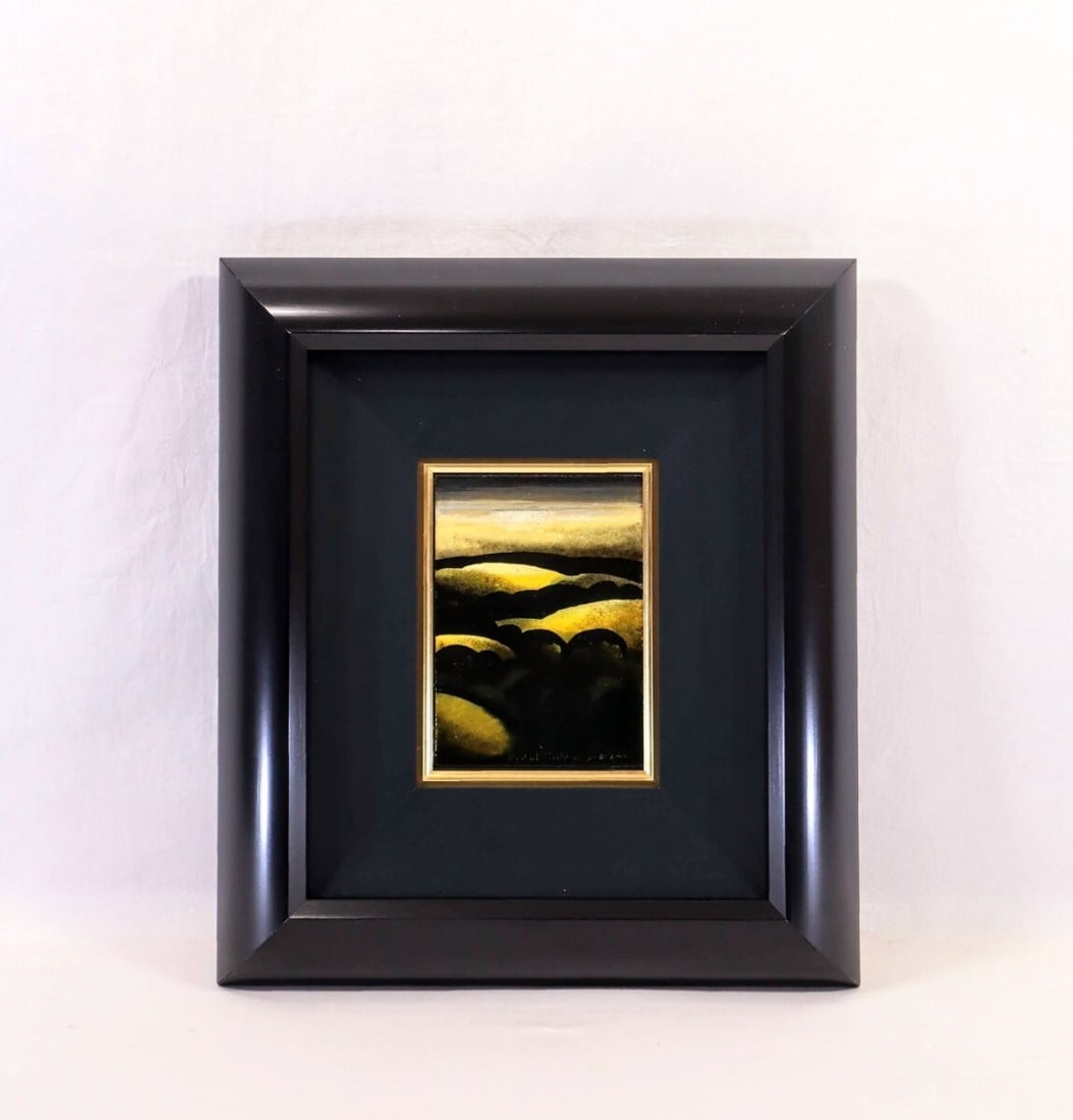 2000 Eyvind Earle Original Painting Oil on panel "Golden Meadows" Hand Signed: 2000 Eyvind Earle Original Painting Oil on panel "Golden Meadows" Hand Signed This listing features 2000 Eyvind Earle Original Painting Oil on panel "Golden Meadows" Hand Signed. Item specifics are pr