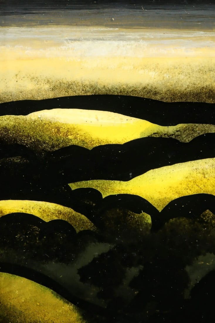 2000 Eyvind Earle Original Painting Oil on panel "Golden Meadows" Hand Signed - 6