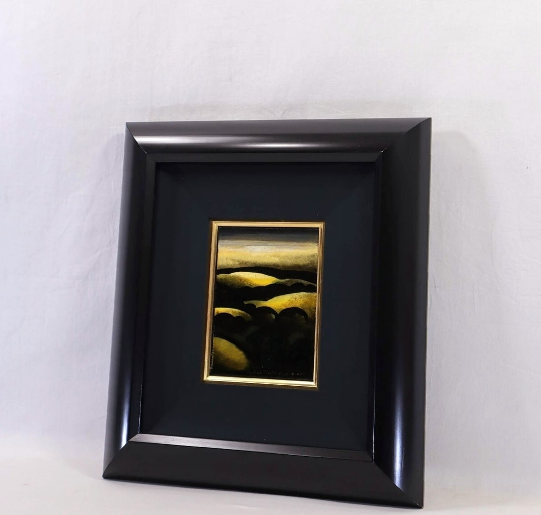 2000 Eyvind Earle Original Painting Oil on panel "Golden Meadows" Hand Signed - 9