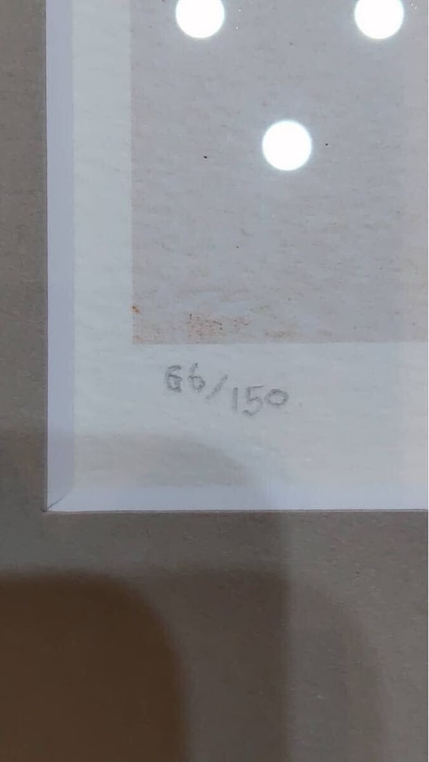 Framed Leonard Foujita Le Chat Bolivien Cat Lithograph Ltd 150 COA - 5