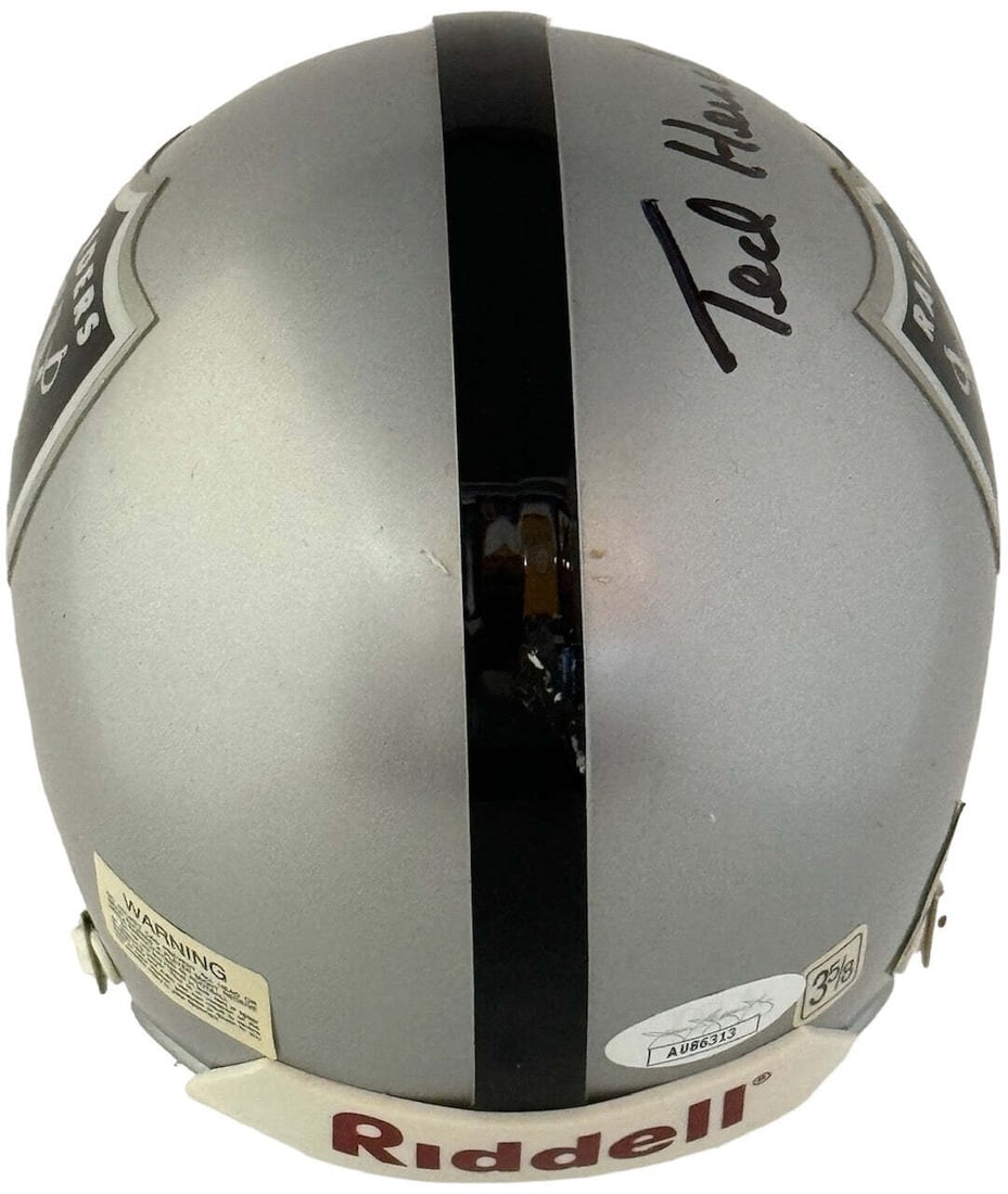 (JSA) Ted Hendricks Autographed Raiders Mini Helmet - 2