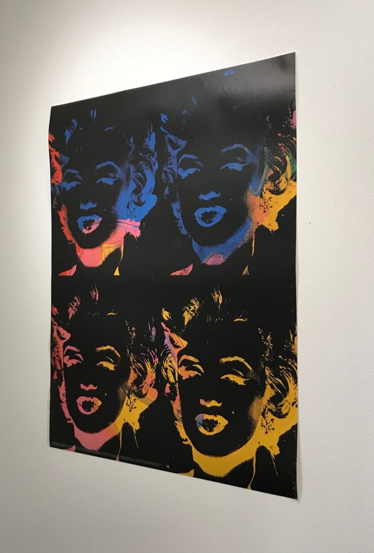 1993 Andy Warhol Montreal Museum of Fine Arts Exhibition Poster 4 Marilyns - 4