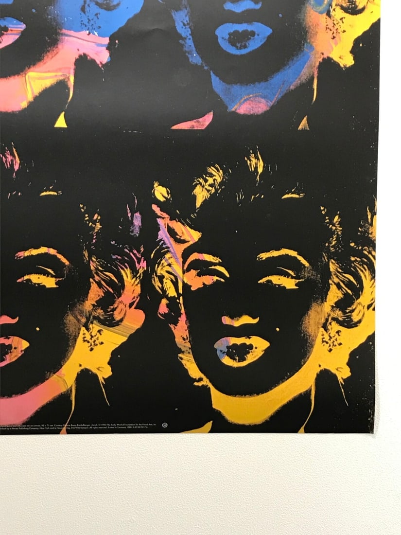 1993 Andy Warhol Montreal Museum of Fine Arts Exhibition Poster 4 Marilyns - 5