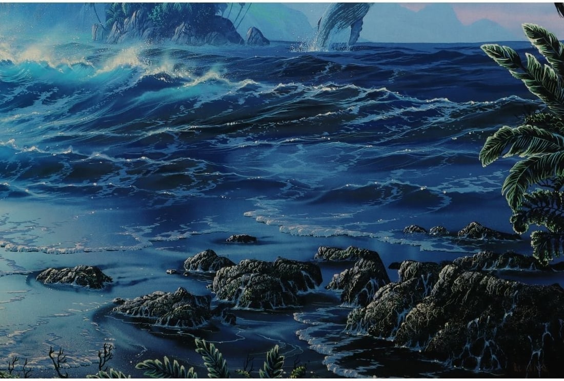 Frame Christian Riese Lassen Serenity Mixed Media Print RC115/ 450 Signed w/ - 5