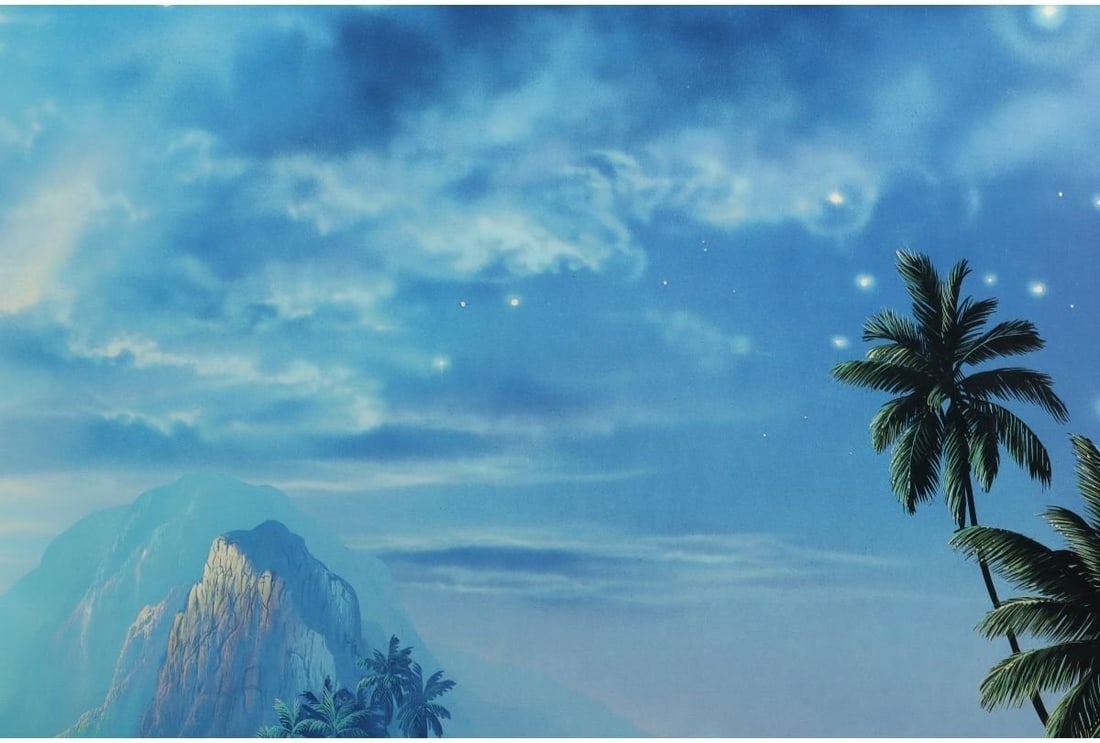 Frame Christian Riese Lassen Serenity Mixed Media Print RC115/ 450 Signed w/ - 8