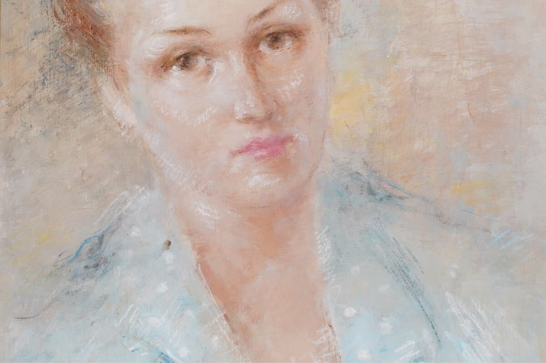 Hungarian Contemporary Female Artist - Antal Jancsek "Lady" Signed Oil Painting - 5