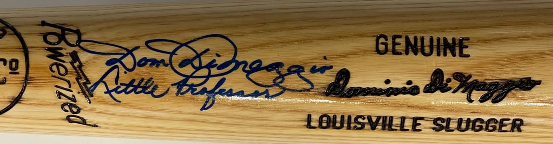 (Beckett) Dom DiMaggio Autographed Louisville Slugger Bat - 2