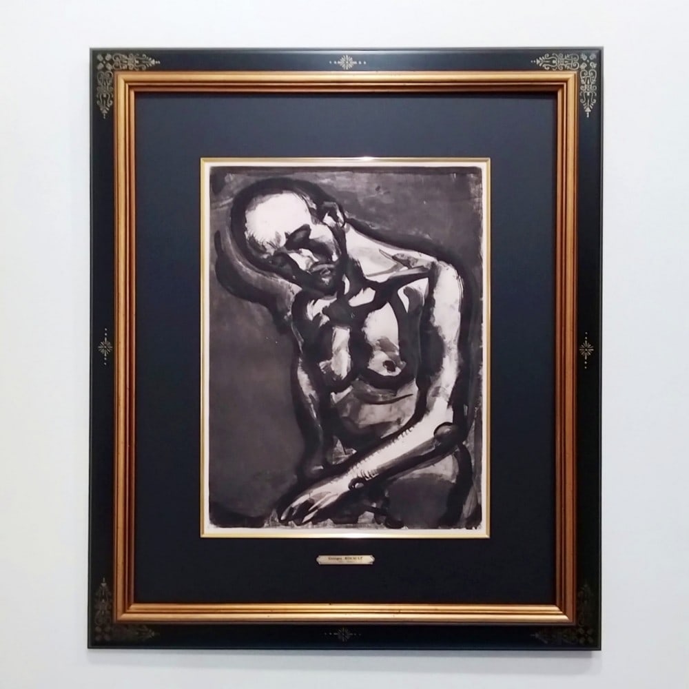 ED450 Georges Rouault "Vivre est un dur mtier" from Miserere 1922 Etching - 2