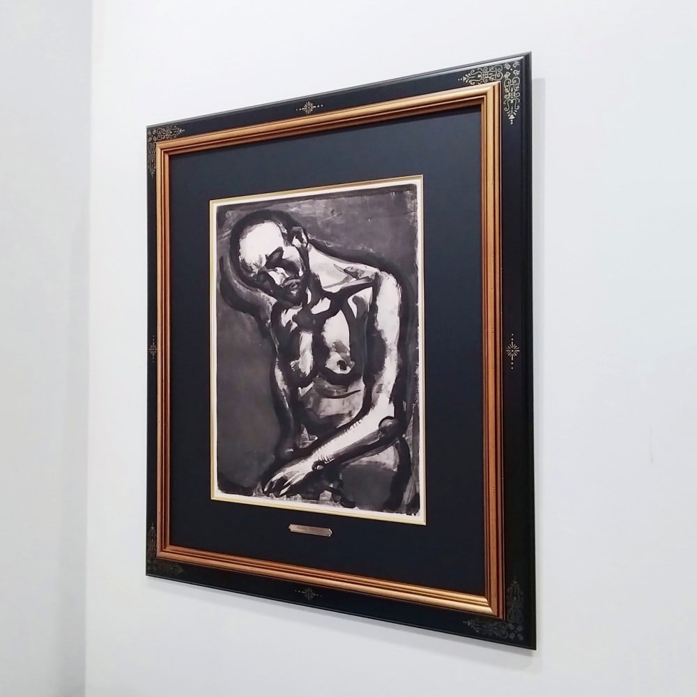 ED450 Georges Rouault "Vivre est un dur mtier" from Miserere 1922 Etching - 3