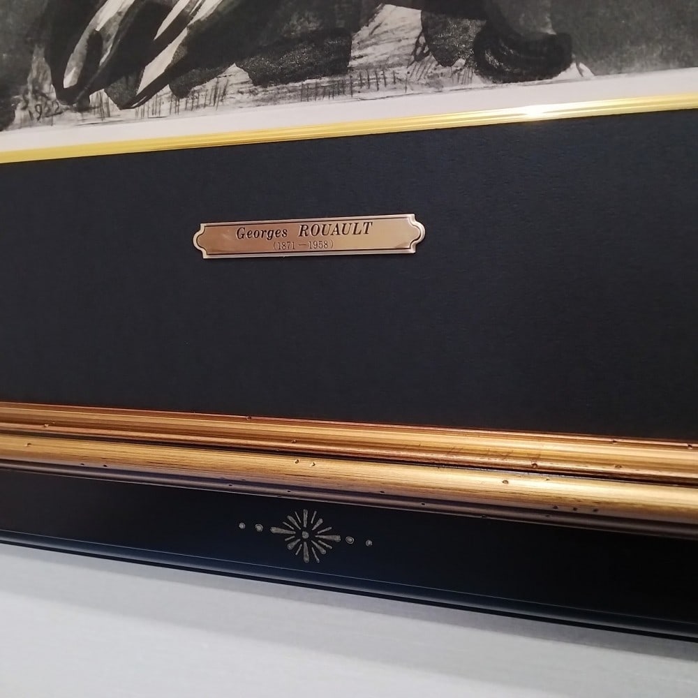 ED450 Georges Rouault "Vivre est un dur mtier" from Miserere 1922 Etching - 9