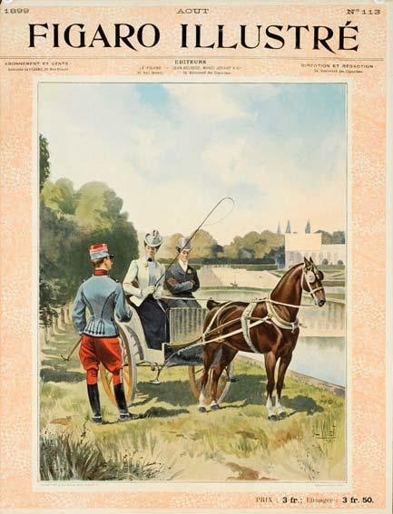 1898 Original Vintage Postercarriage By Vallet For Figaro Illustre (1 of 1)