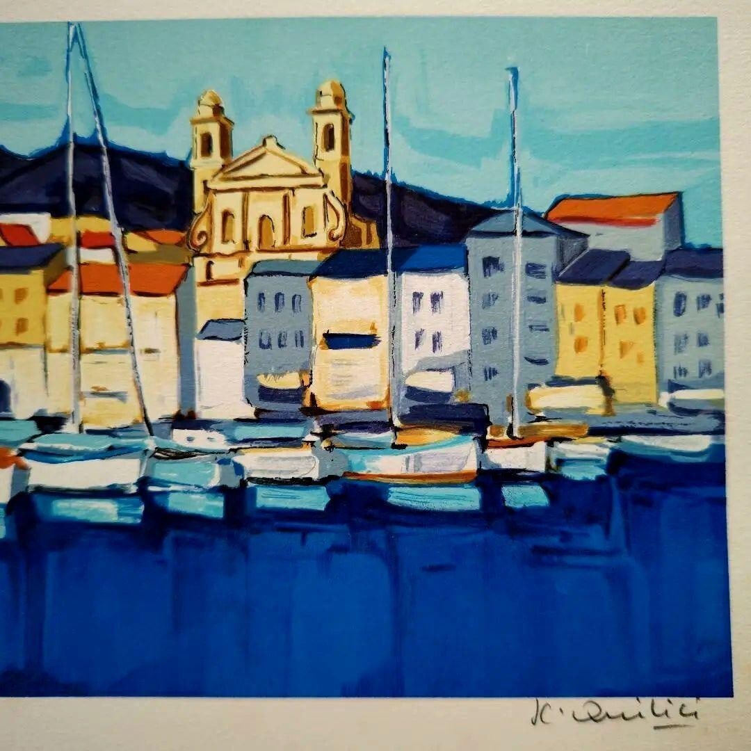 Corsica Original Serigraph Print Signed Numbered - Jean Claude Quilici (French) - 5