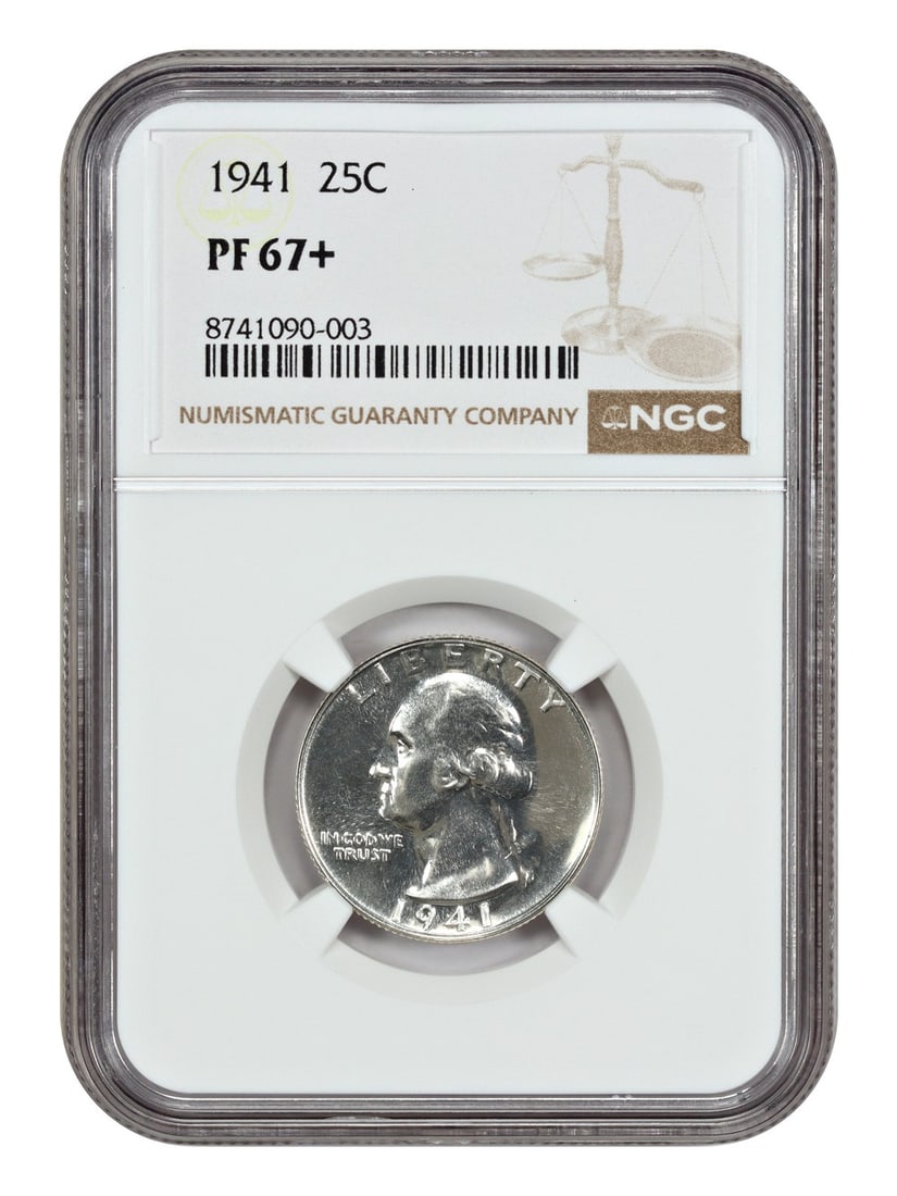 Washington Quarter - 1941 25C NGC PR67+ (1 of 6)