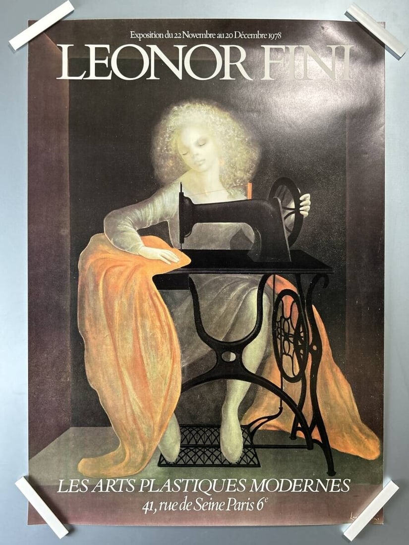 Used Condition - LEONOR FINI Sewing Machine Poster: Used Condition - LEONOR FINI Sewing Machine Poster This listing features Used Condition - LEONOR FINI Sewing Machine Poster. Item specifics are provided below. Item Specifics: Artist: LEONOR FINI Type