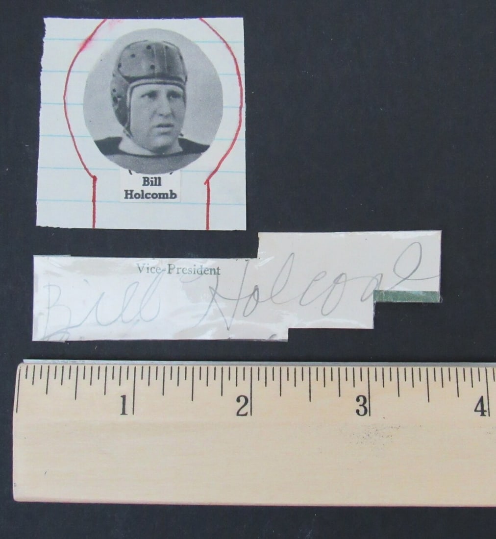 150177 Bill Holcomb Texas Tech/ Pittsburgh Steelers Signed Cut with Pic: 150177 Bill Holcomb Texas Tech/ Pittsburgh Steelers Signed Cut with Pic This listing features 150177 Bill Holcomb Texas Tech/ Pittsburgh Steelers Signed Cut with Pic. Item specifics are provided
