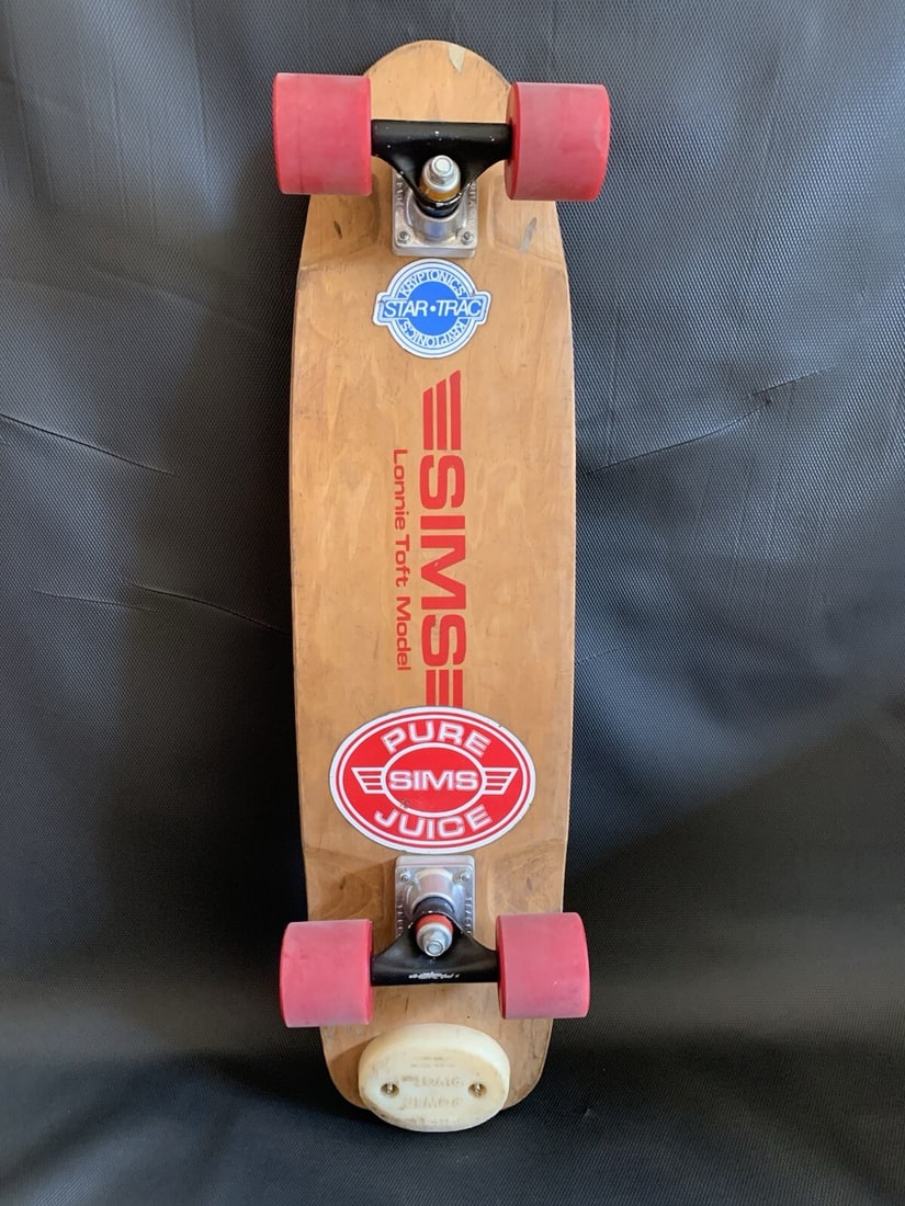 Original Vintage 70s Sims Lonnie Toft Model Skateboard Deck (1 of 13)