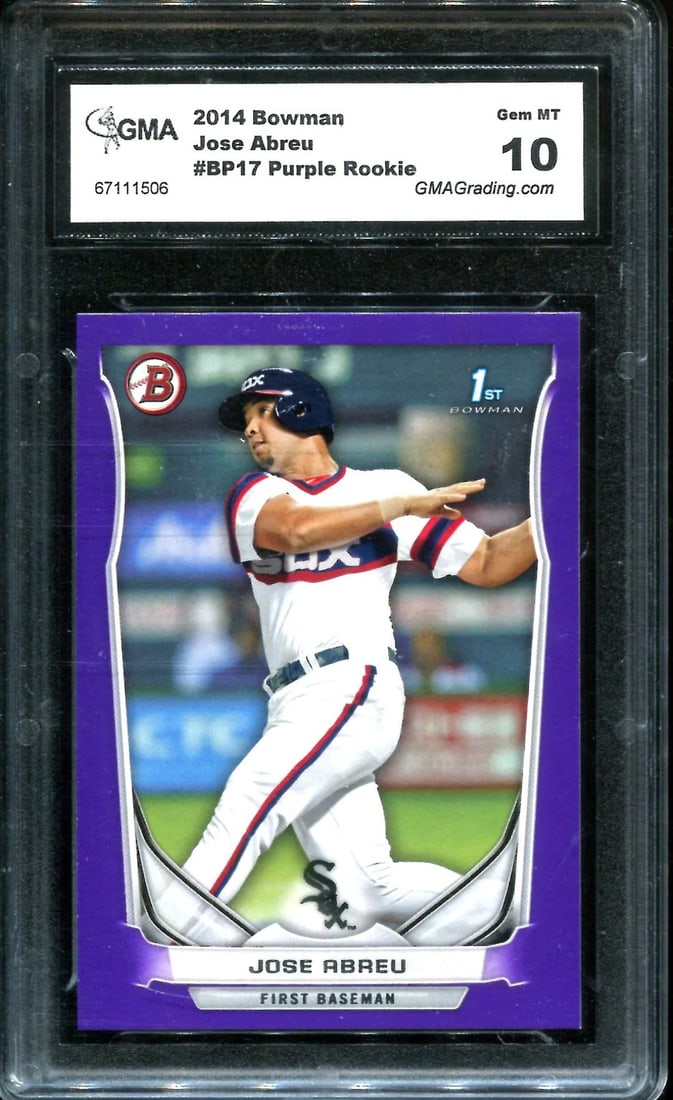 (GMA) Jose Abreu 2014 Bowman Purple Rookie (1 of 2)