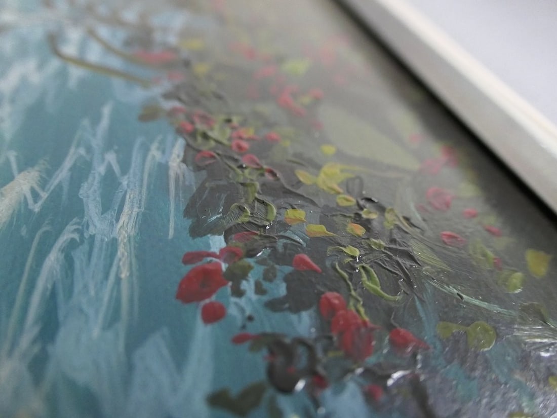 fo Walfrido Garcia Trail to New Life Original Oil Painting Signed 12x24 Framed - 4