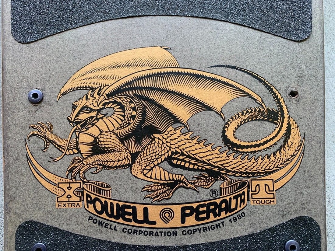 OG Vintage 80s Powell Peralta Tony Hawk Old Skull Skateboard Deck - 9