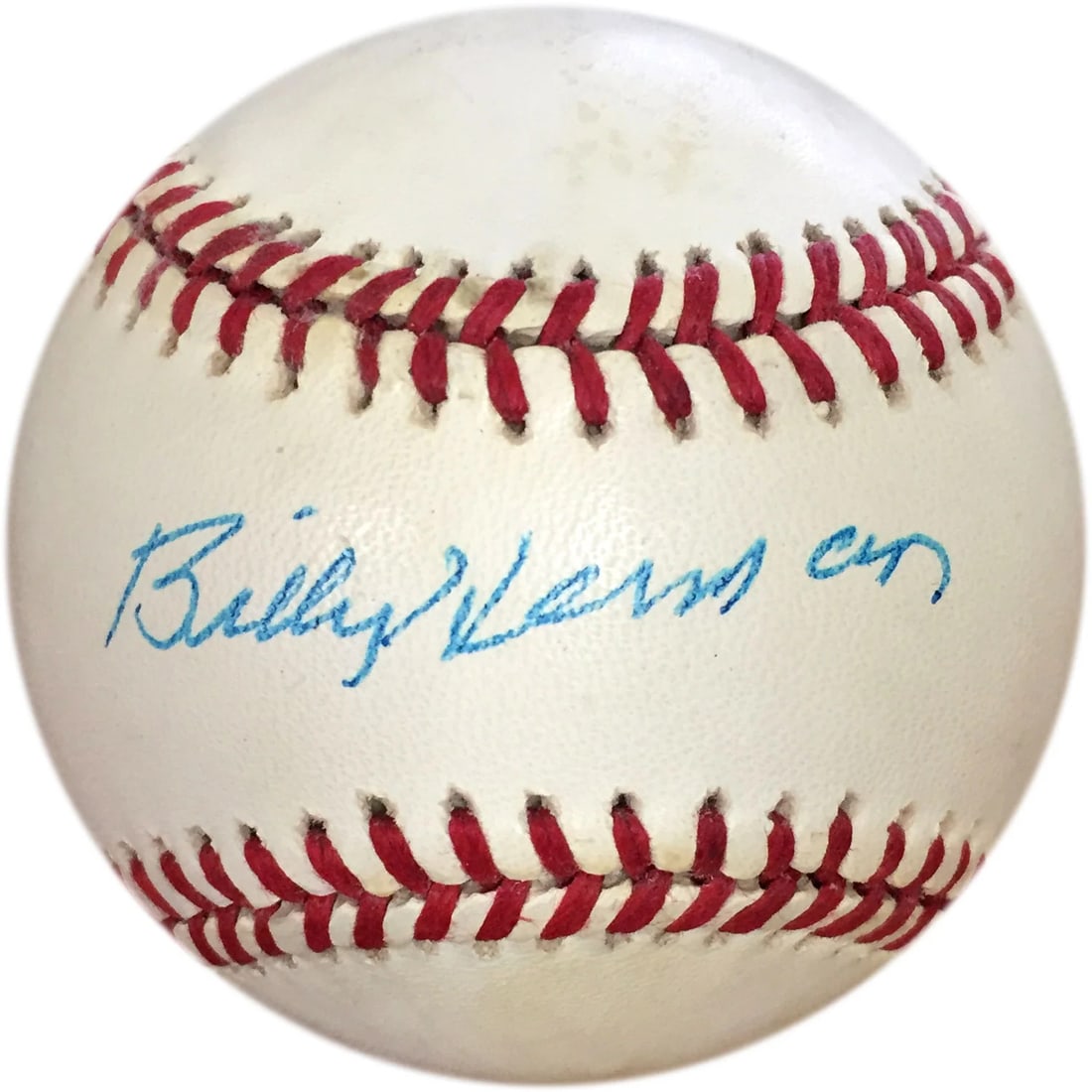 Baseball Billy Herman Autographed: Baseball Billy Herman Autographed This listing features Baseball Billy Herman Autographed. Item specifics are provided below. Item Specifics: Billy Herman Autographed Baseball Signed in blue pen acros