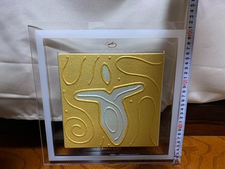 Painting Andy Lakey Gold Angel Painting Original Acrylic - 2