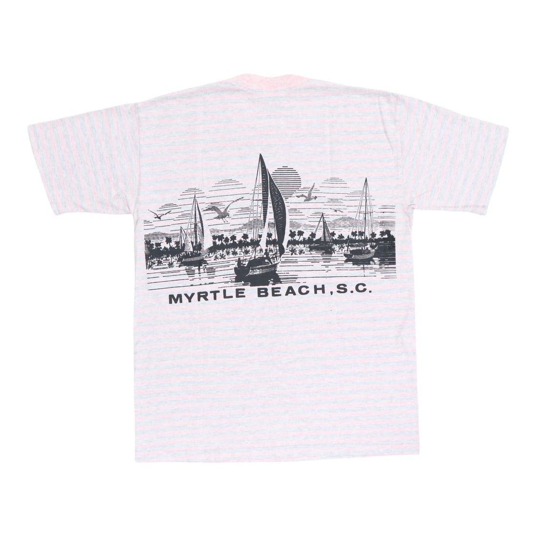 Shirt 1980s Myrtle Beach Striped - 2