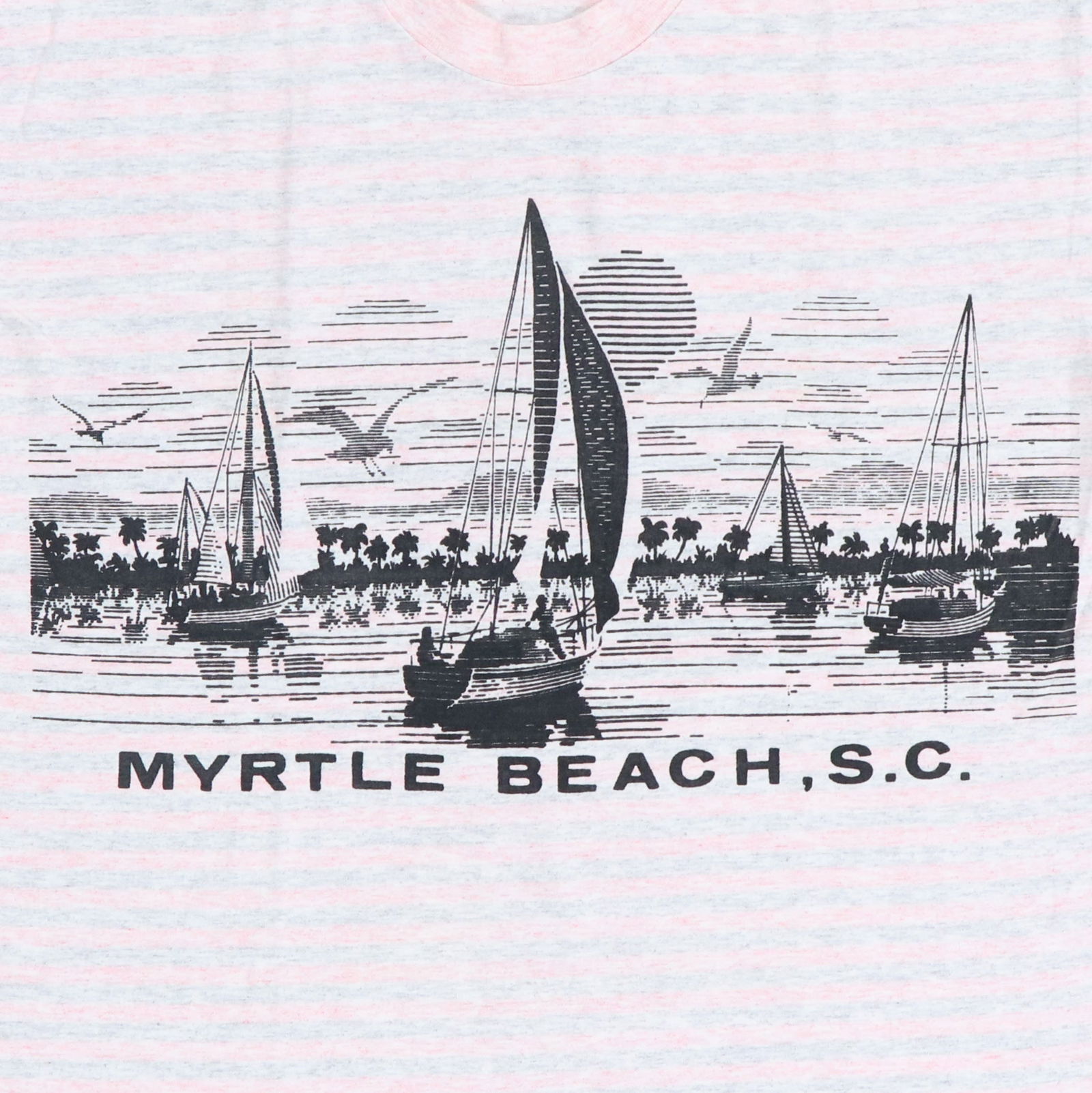 Shirt 1980s Myrtle Beach Striped - 3