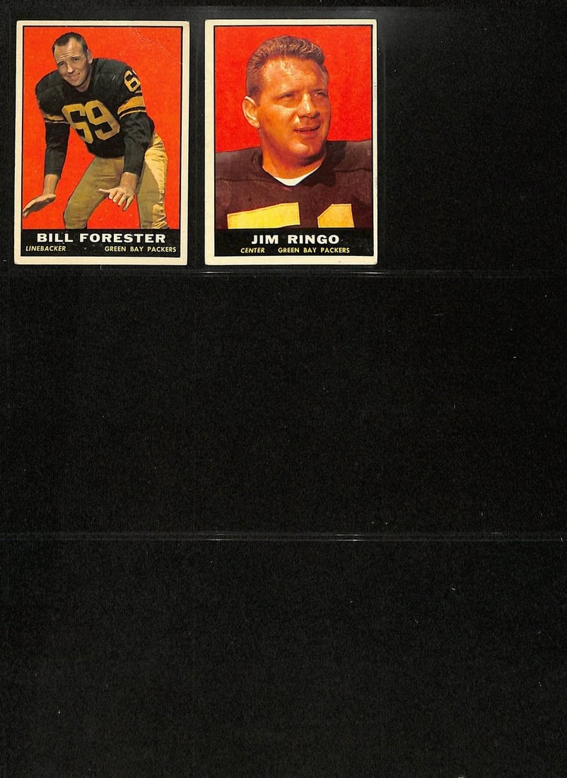 200312 1961 TOPPS Football Cards Green Bay Packers Complete Team Set (10) - 3