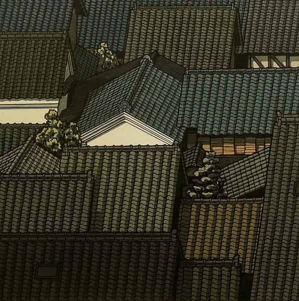 ED80 KATSUYUKI NISHIJIMA "Jinjitsu" Woodblock Print Edition Signed - 3