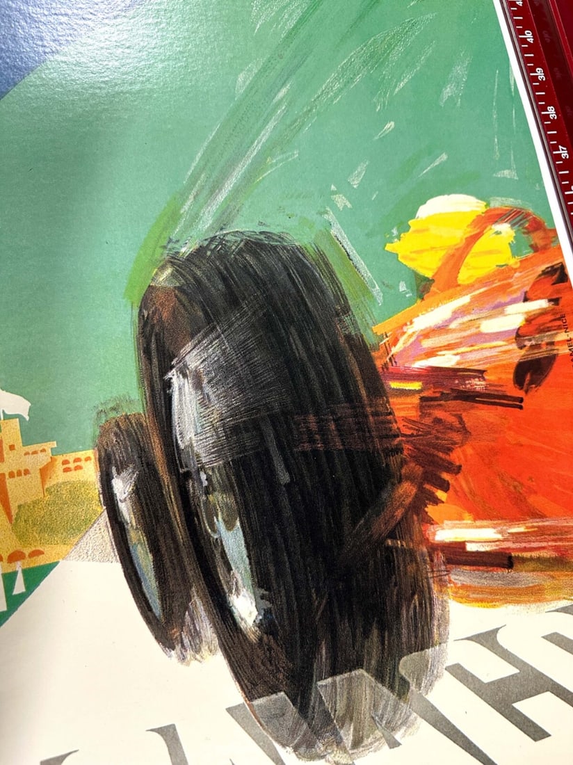 Poster Monaco Grand Prix 1964 J May J Ramel Vintage Automobile Racing - 4