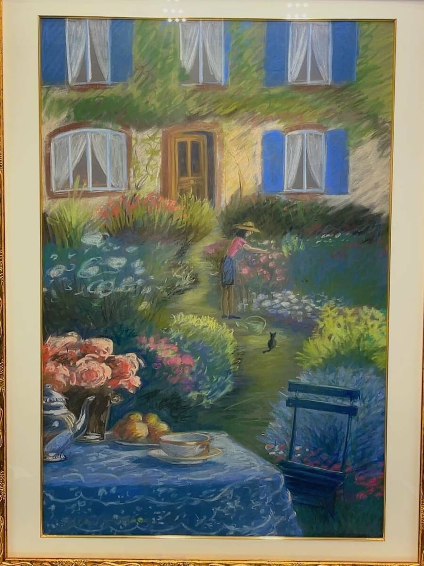 ) Original Pastel Painting Signed Framed - Alain Bonnec (France 1952 - 2