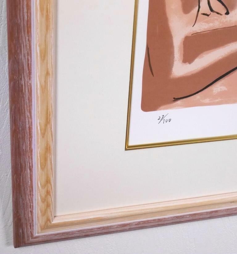 Framed Jordi Serra (Spain potter) Original Lithograph Art Print Signed Numbered - 7