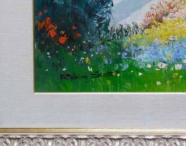 F20 Robin Scott Original Oil Painting on Canvas Mediterranean Landscape Signed - 6