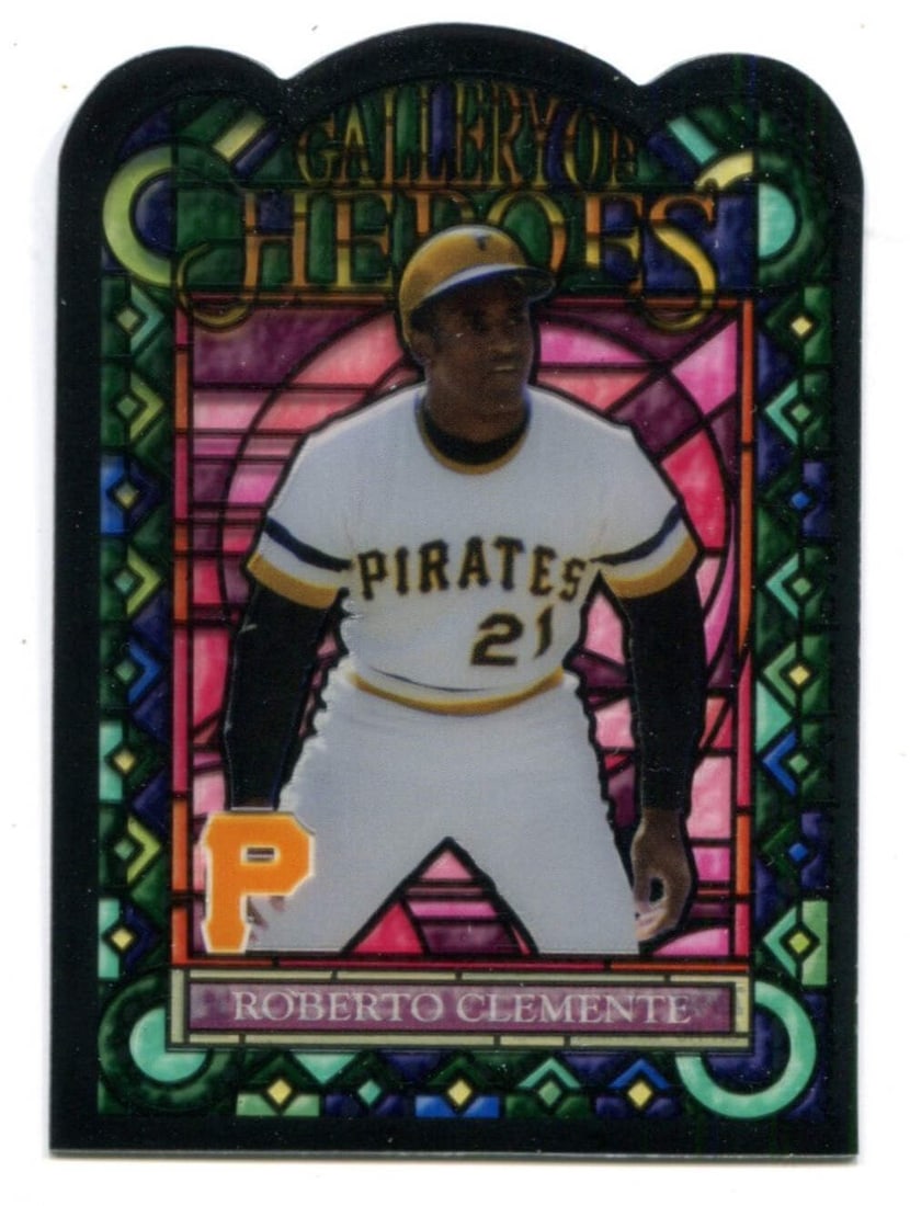 Card Roberto Clemente 2013 Topps Gallery of Heroes #GHRC: Card Roberto Clemente 2013 Topps Gallery of Heroes #GHRC This listing features Card Roberto Clemente 2013 Topps Gallery of Heroes #GHRC. Item specifics are provided below. Item Specifics: Brand: