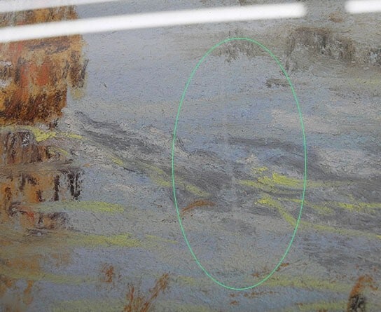 Hakone Rodolphe Planquette Signed Pastel on paper Painting Framed Lake Ashi - 4