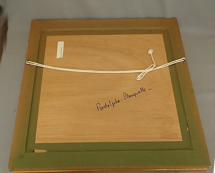 Hakone Rodolphe Planquette Signed Pastel on paper Painting Framed Lake Ashi - 6