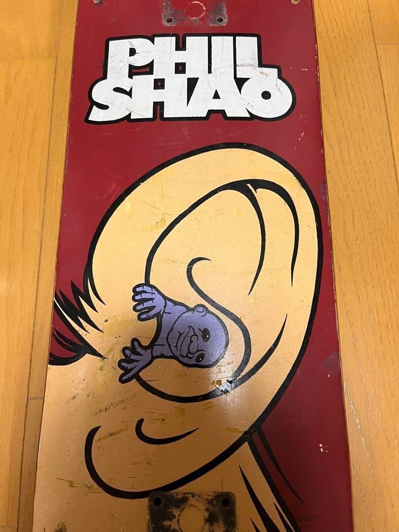 deck think phil shao 1996 vintage 90s skateboard - 4