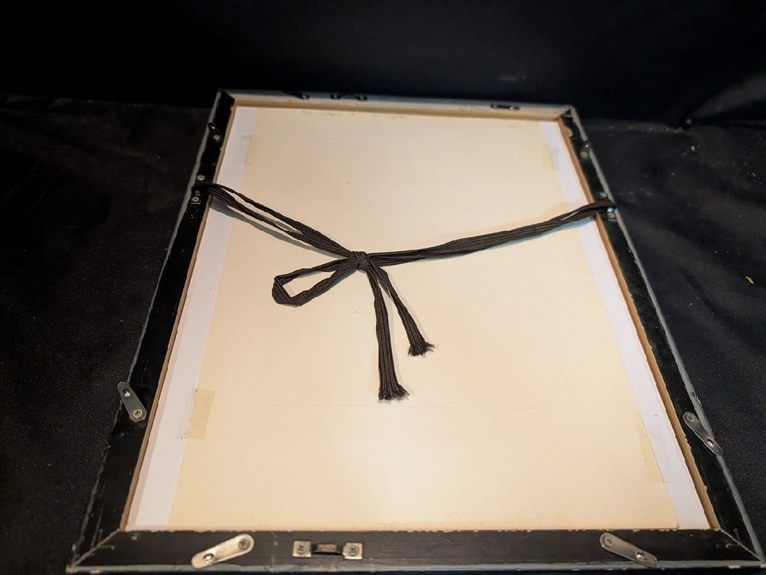 Framed Karel Bene Dva Klauni Clown Lithograph Signed Czech Art - 8