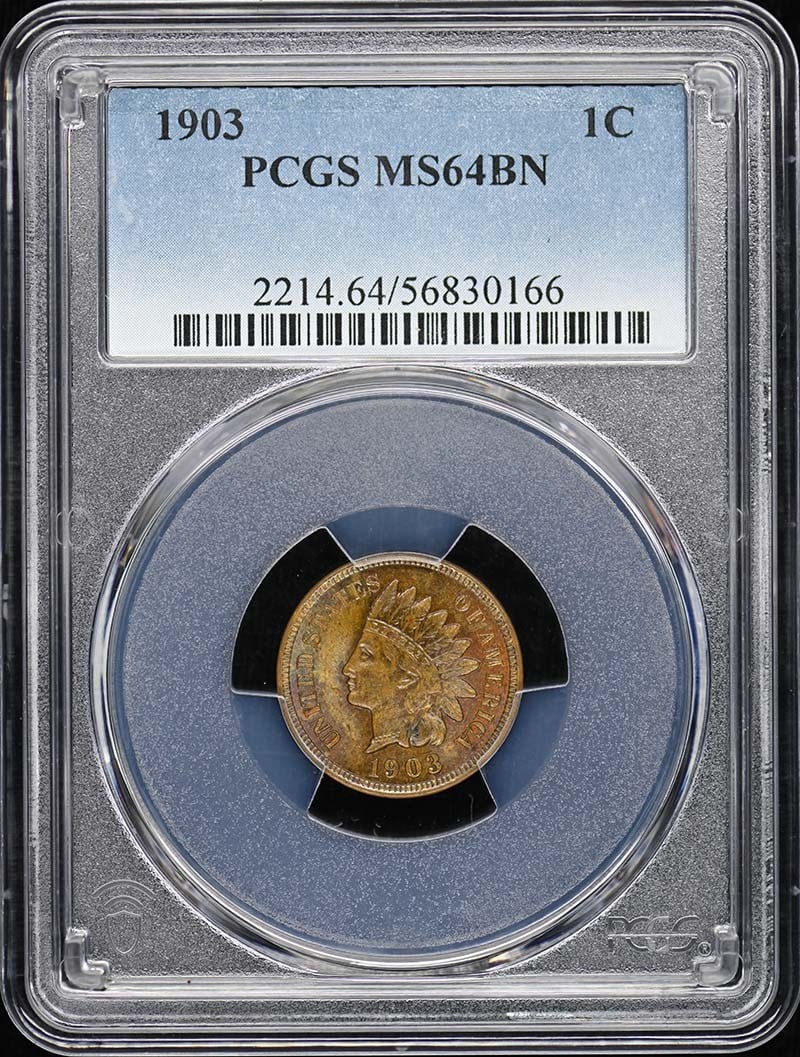 Type 3 Bronze PCGS MS64BN - 1903 1C Indian Cent: Type 3 Bronze PCGS MS64BN - 1903 1C Indian Cent This listing features Type 3 Bronze PCGS MS64BN - 1903 1C Indian Cent. Item specifics are provided below. Item Specifics: Certification: PCGS