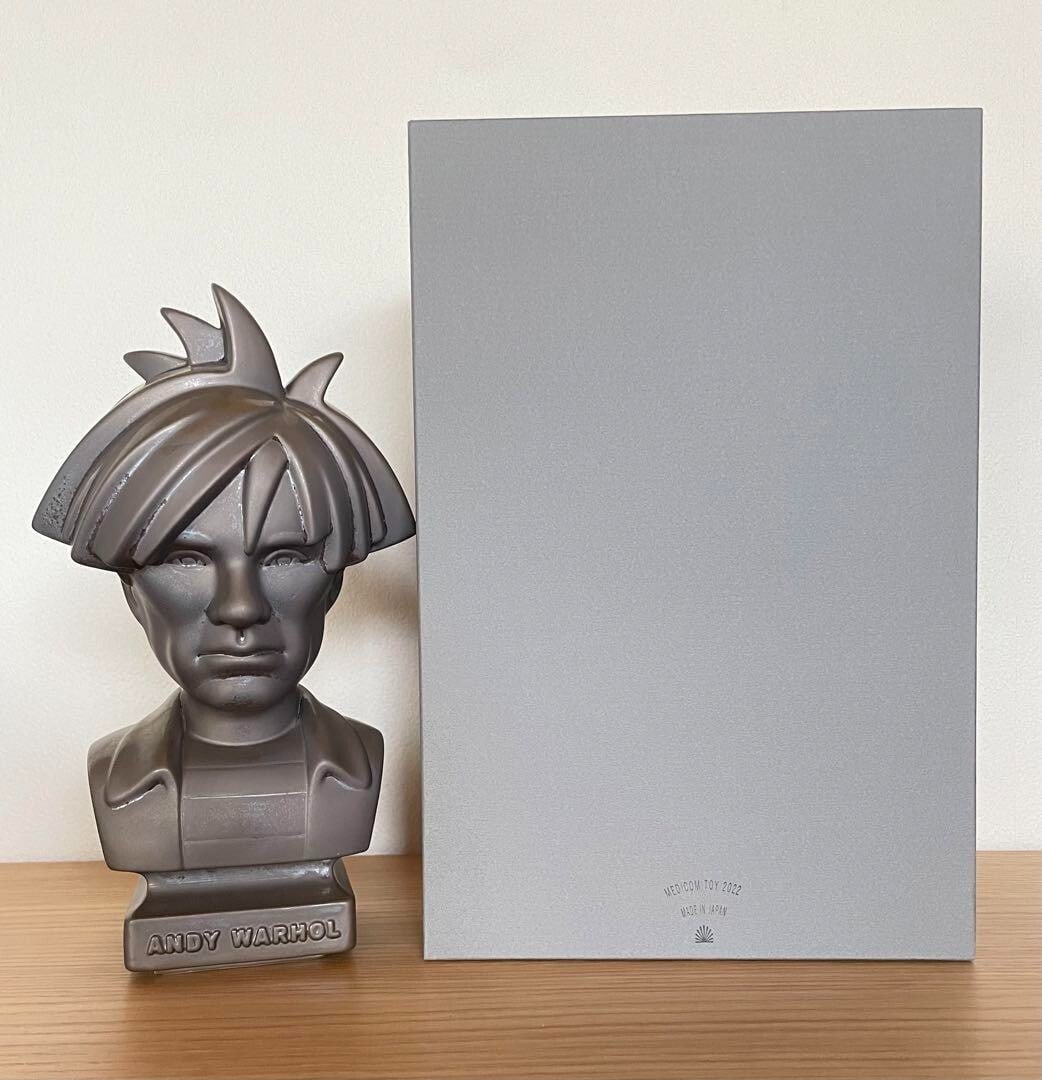 toy CERAMICK Andy Warhol Bust 80s ASH GOLD medicom - 6