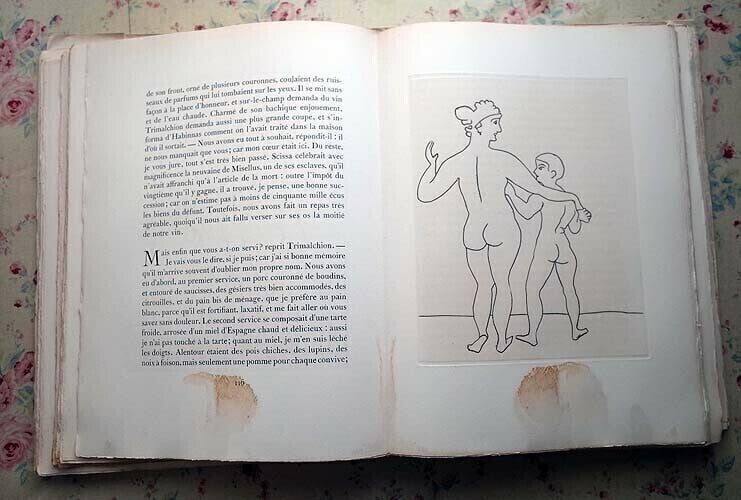 Rare Le Satyricon illustrated by Andre Derain 1951 Ancient Rome Novel Book - 5