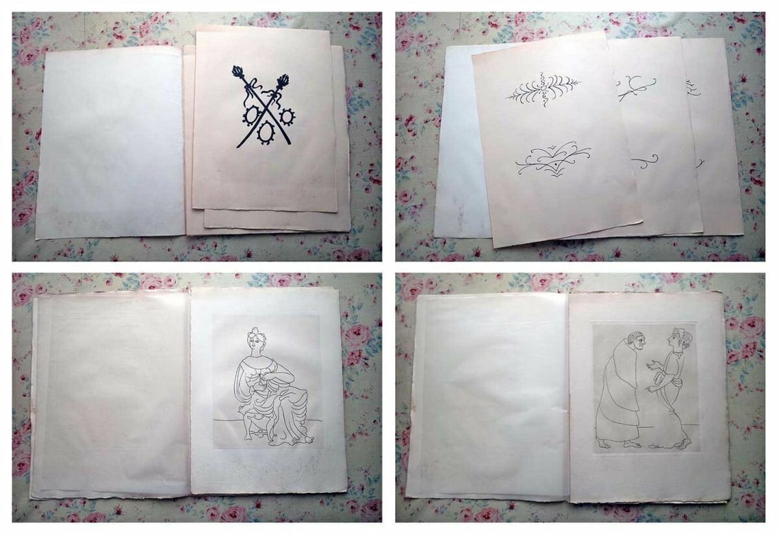 Rare Le Satyricon illustrated by Andre Derain 1951 Ancient Rome Novel Book - 7