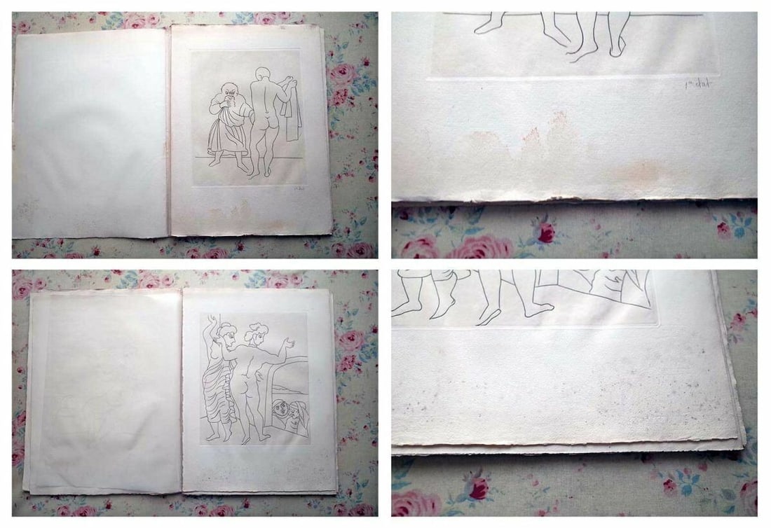 Rare Le Satyricon illustrated by Andre Derain 1951 Ancient Rome Novel Book - 8