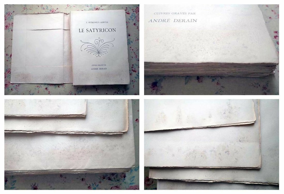 Rare Le Satyricon illustrated by Andre Derain 1951 Ancient Rome Novel Book - 9