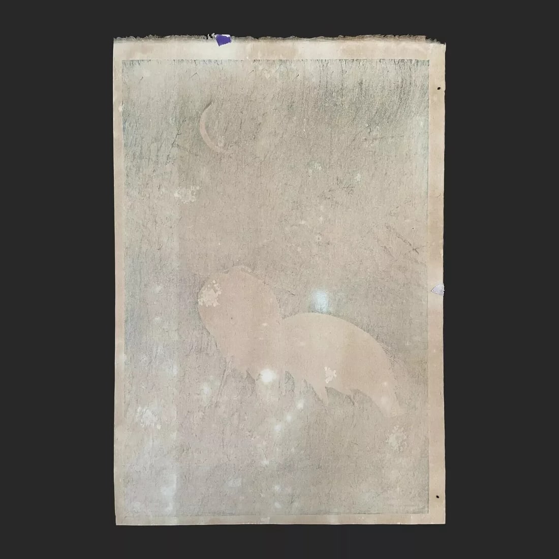 Vintage Koson Ohara Japanese Woodblock Print Shoson Meiji Ukiyo-e Heron Bird - 2